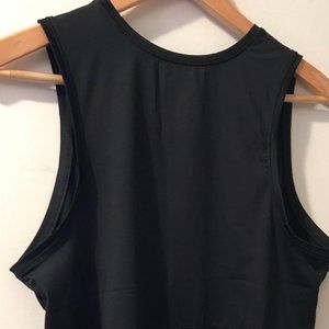 Avia Size Small Open Lower Back Flow Athletic Tank - Black